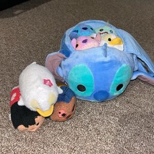 LILO and stitch tsum tsum carrier and plush set and extras